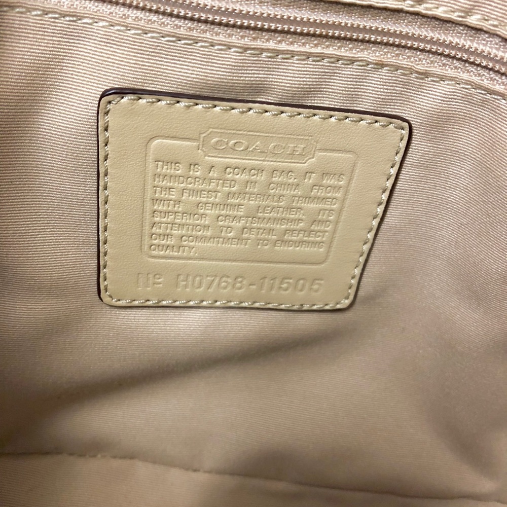 NWOT Gorgeous Coach Handbag Gold/Brass (Nordstrom) - Picture 5 of 8